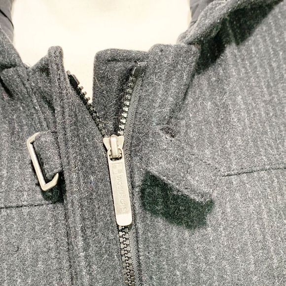 Woolrich Charcoal Gray Duffle Coat Medium - Picture 8 of 12